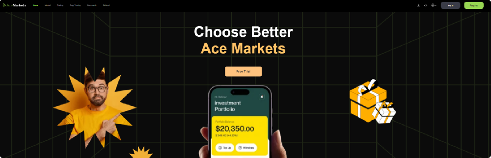 Choose Ace Markets: Make financial transactions easier and wealth opportunities within reach