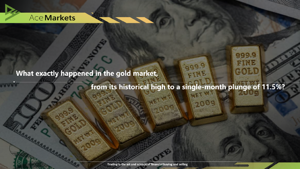 What exactly happened in the gold market, from its historical high to a single-month plunge of 11.5%?